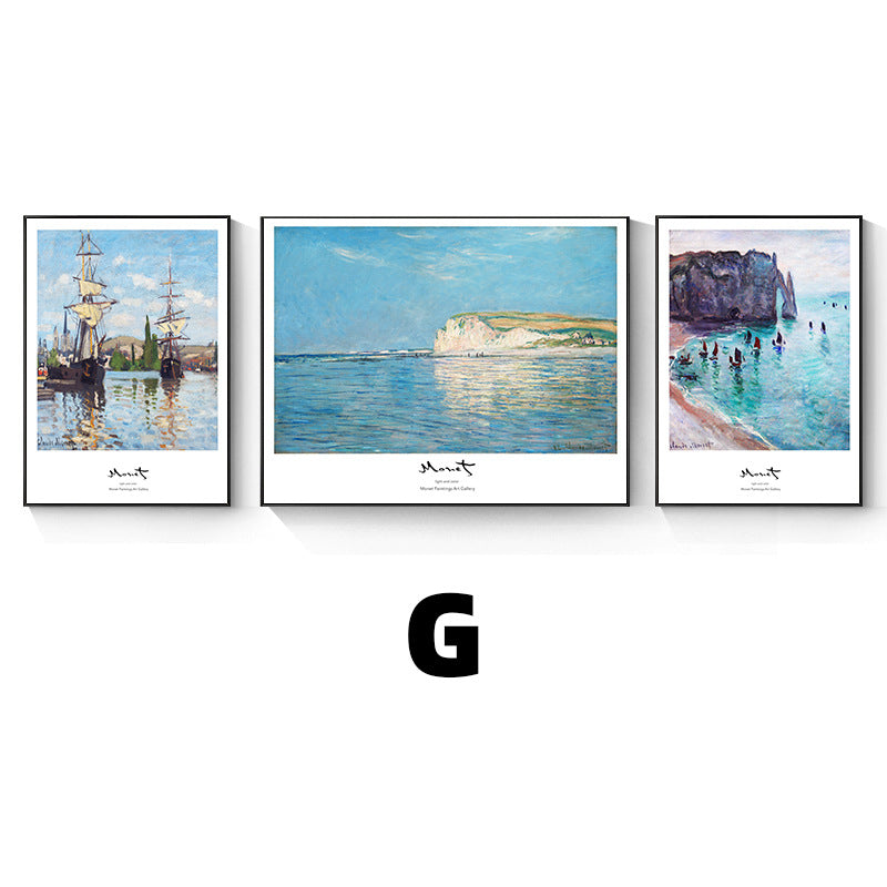 Framed Impressionist Landscape Art Set Homeandso