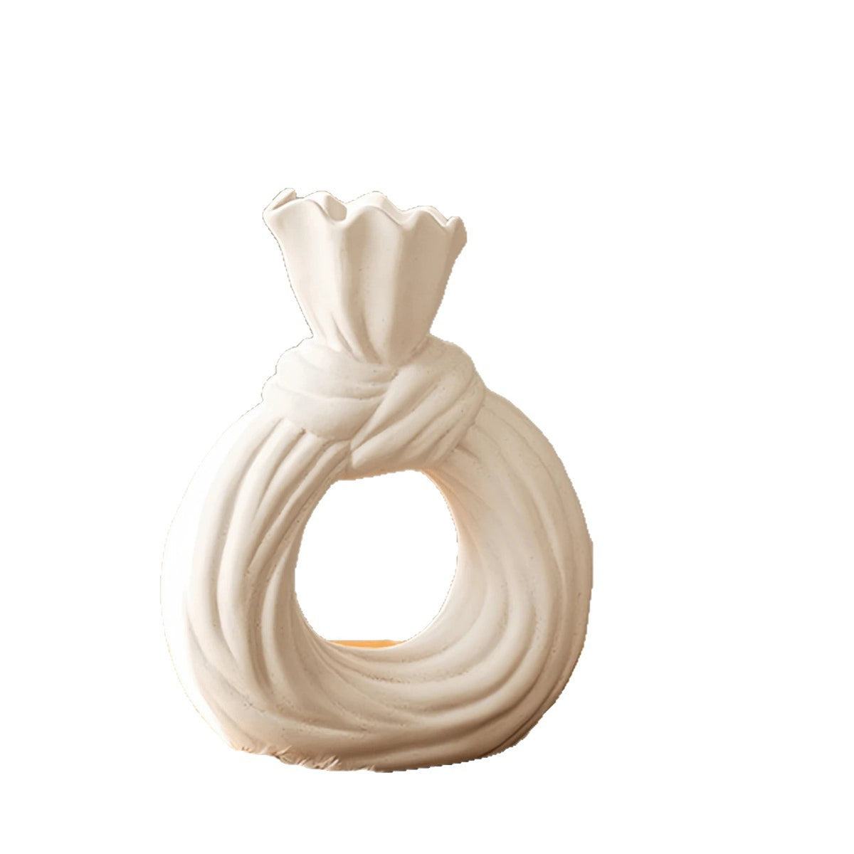 Artistic Knot-Shaped Ring Vase Homeandso