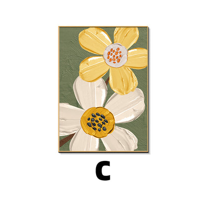 Framed Floral Textured Wall Art Homeandso
