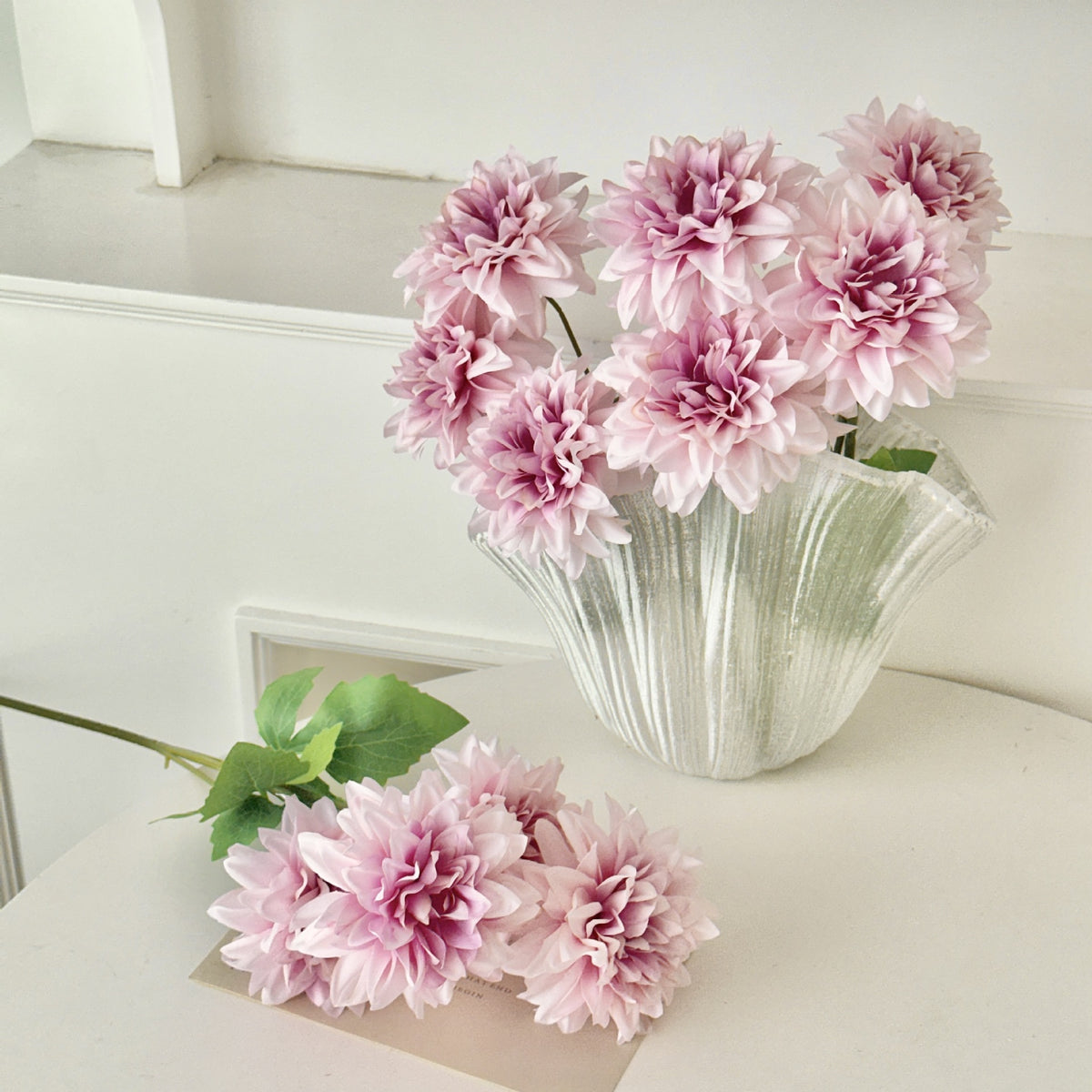 Elegant Dahlia Artificial Floral Stem