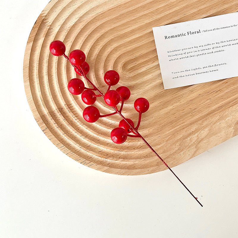 Decorative Faux Berry Stem for Home Floral Decor