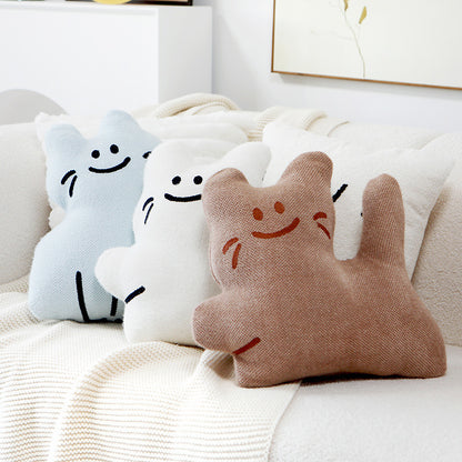 Cat-Shaped Decorative Cushion