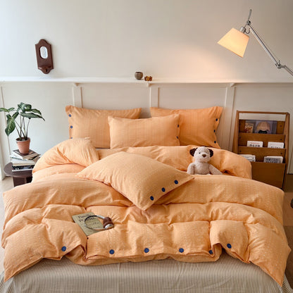 Patterned Cotton Duvet Cover Set Homeandso