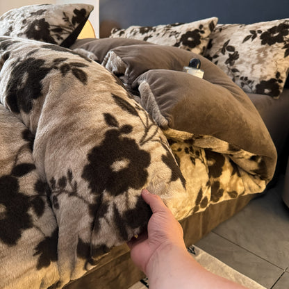 Luxurious Faux Fur Duvet Cover Set