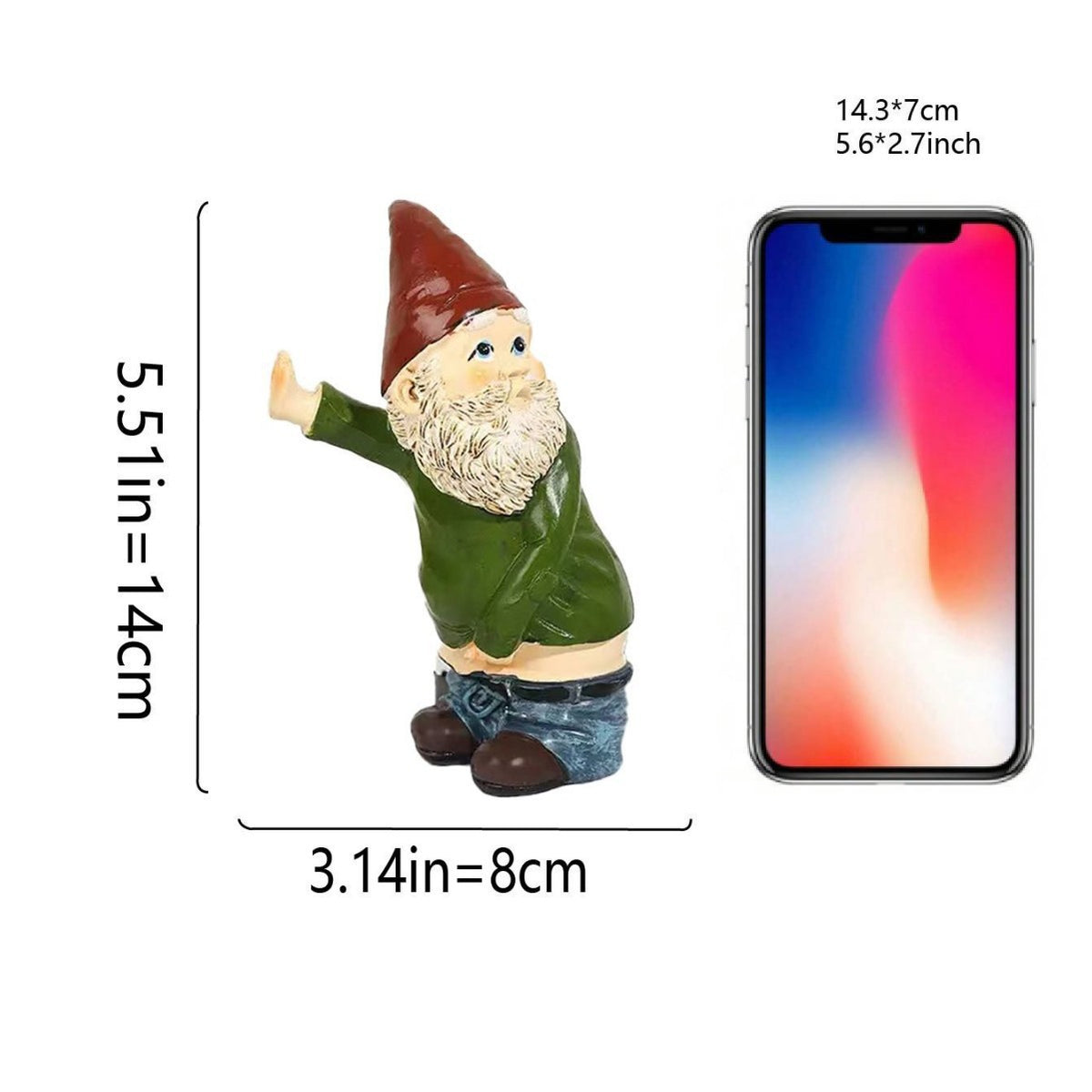 Playful Garden Gnome Statue Homeandso
