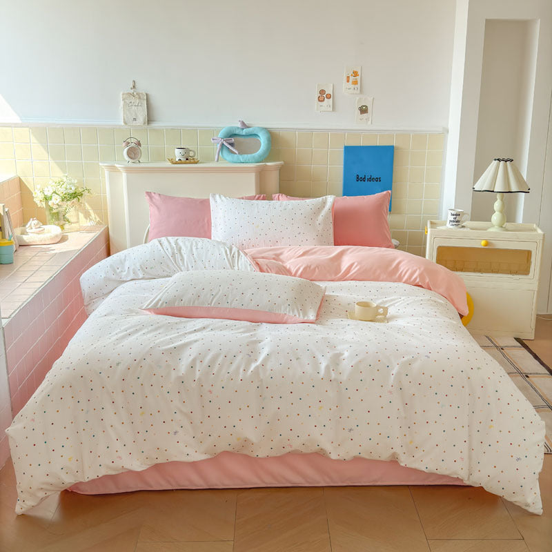 Playful Cartoon Animal-Themed Bedding Set Homeandso