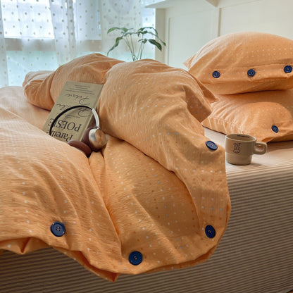 Patterned Cotton Duvet Cover Set Homeandso