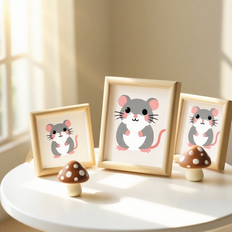 Whimsical Mouse Illustration Picture Frame