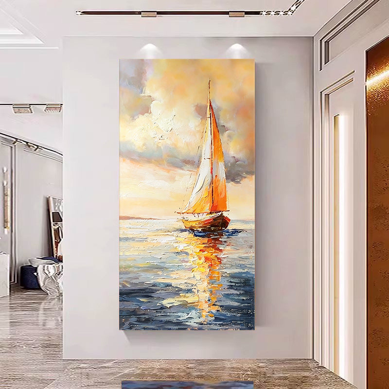 Seascape Sailboat Canvas Artwork Homeandso