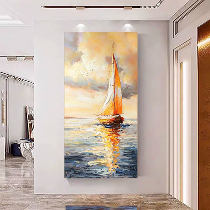 Seascape Sailboat Canvas Artwork Homeandso