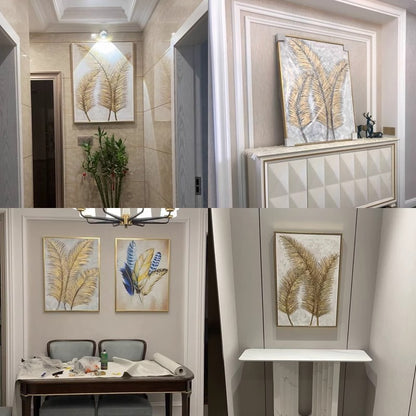 Textured Botanical Wall Décor Homeandso