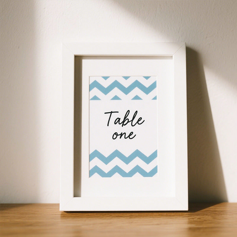 Elegant Wooden Table Number Frame