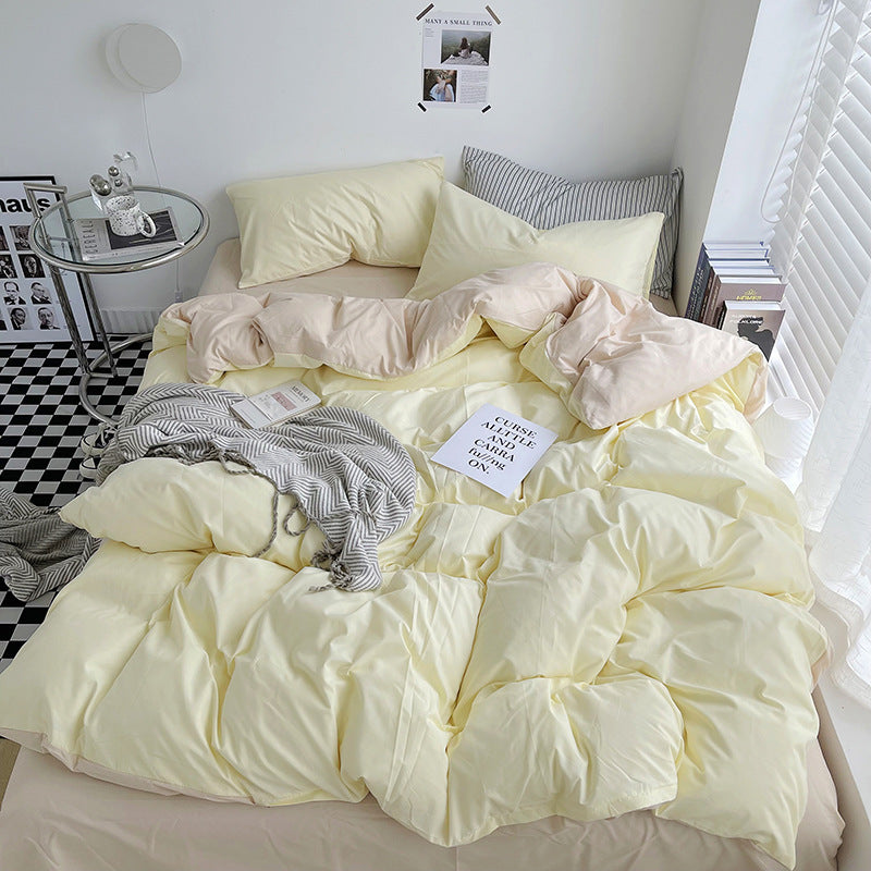 Luxurious Reversible Duvet Cover Set Homeandso