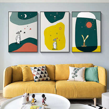 Abstract Giraffe Illustration Framed Art Homeandso