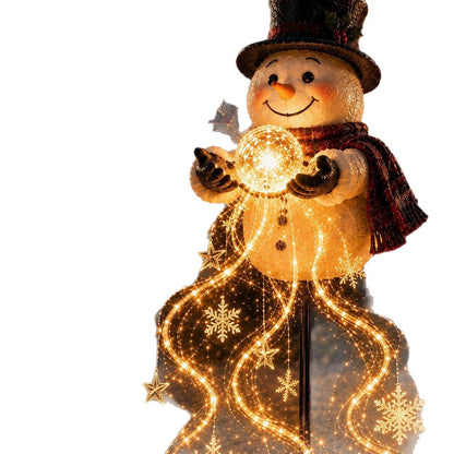 Decorative Snowman Light Display