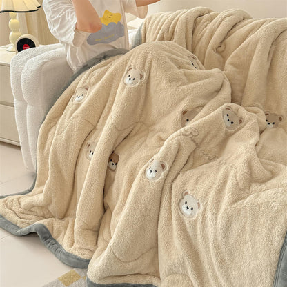 Plush Cartoon-Themed Quilted Comforter Homeandso