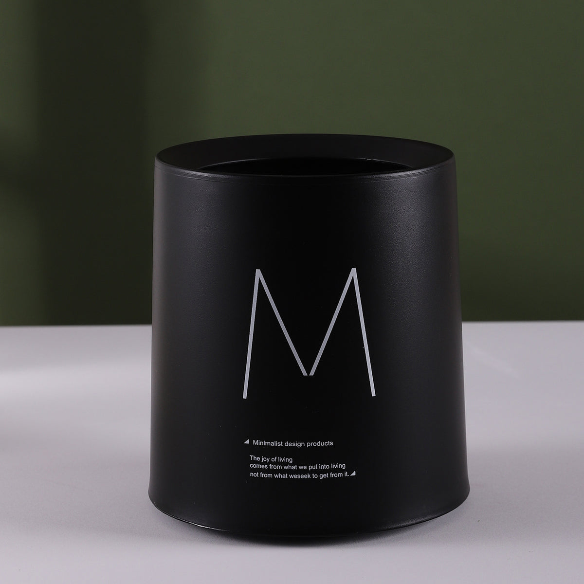 Minimalist Round Trash Bin Homeandso