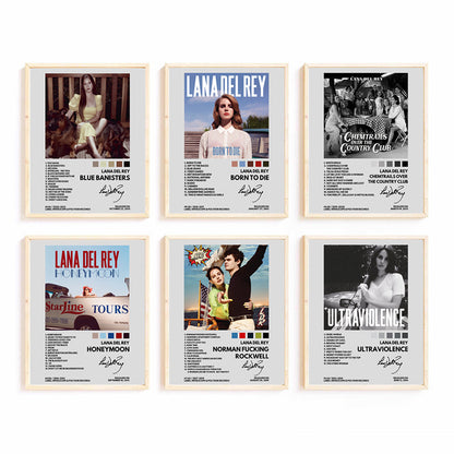 Retro Music-Themed Art Print Set Homeandso