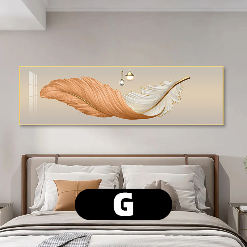 Elegant Feather-Inspired Canvas Wall Art Homeandso