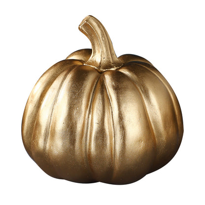 Decorative Metallic Pumpkin Sculpture Homeandso