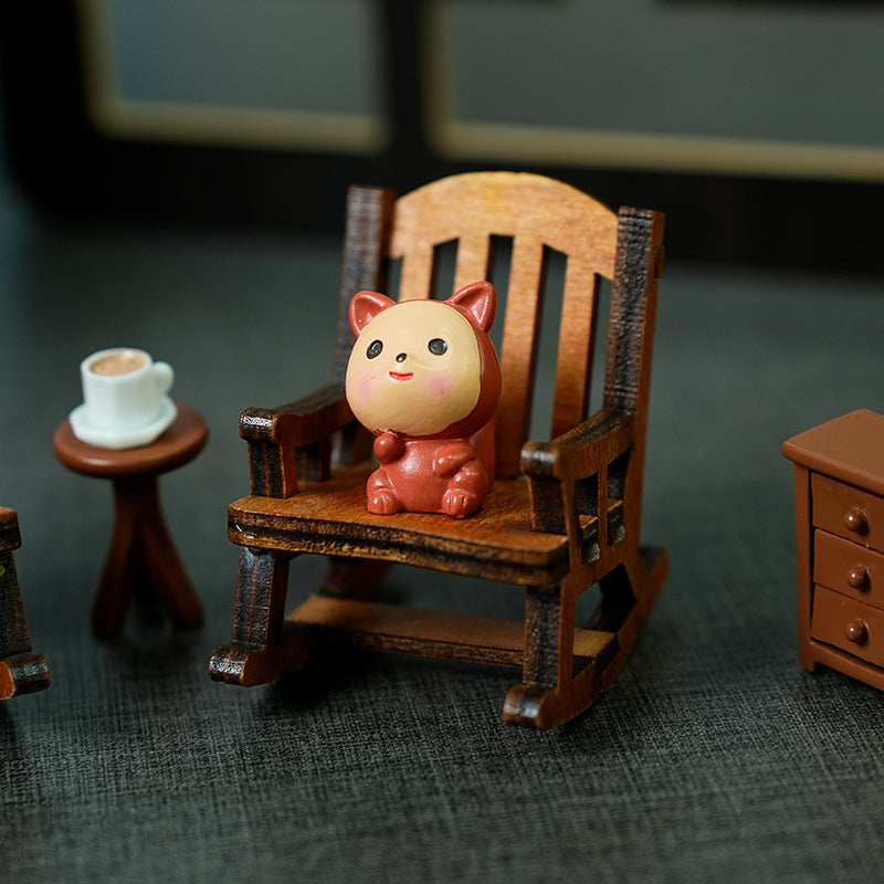 Miniature Decorative Wooden Bench Homeandso