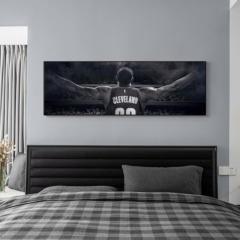 Men's Stylish Basketball Action Wall Art Print Homeandso