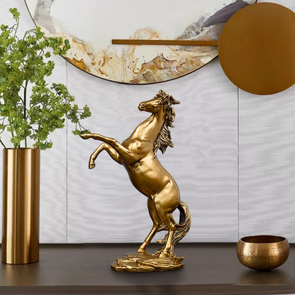 Decorative Rearing Horse Statue Homeandso