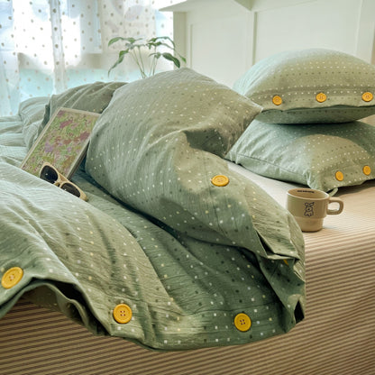 Patterned Cotton Duvet Cover Set Homeandso