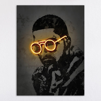 Neon Illumination Street Art Print Homeandso