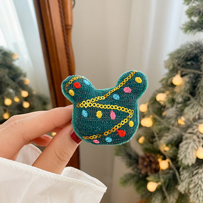 Cute Holiday-Themed Snowman Brooch