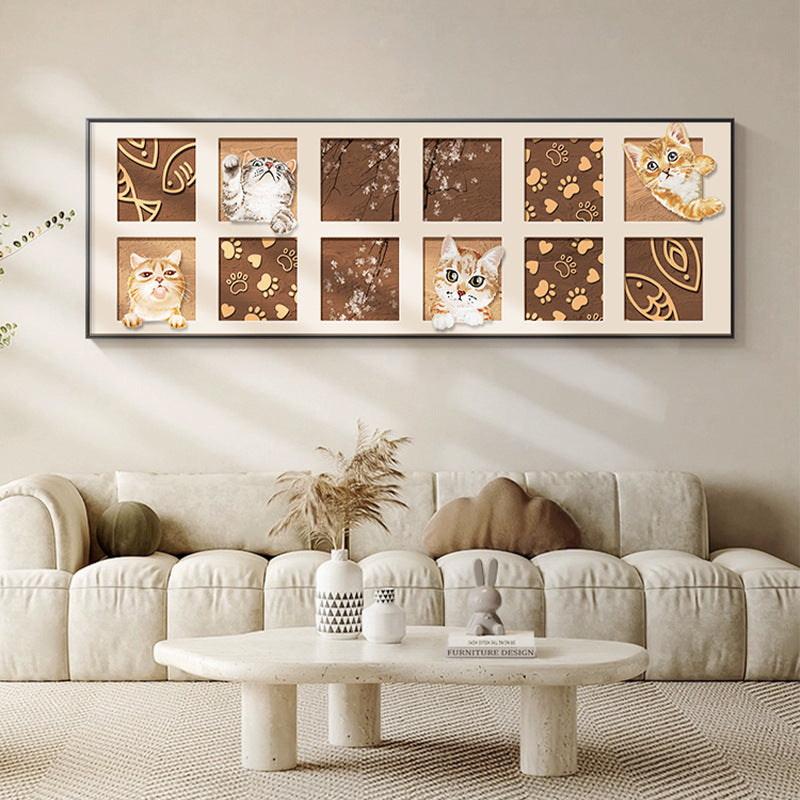 Cat-Themed Decorative Wall Art Homeandso