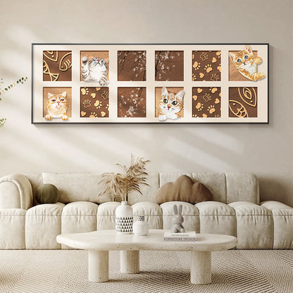 Cat-Themed Decorative Wall Art Homeandso