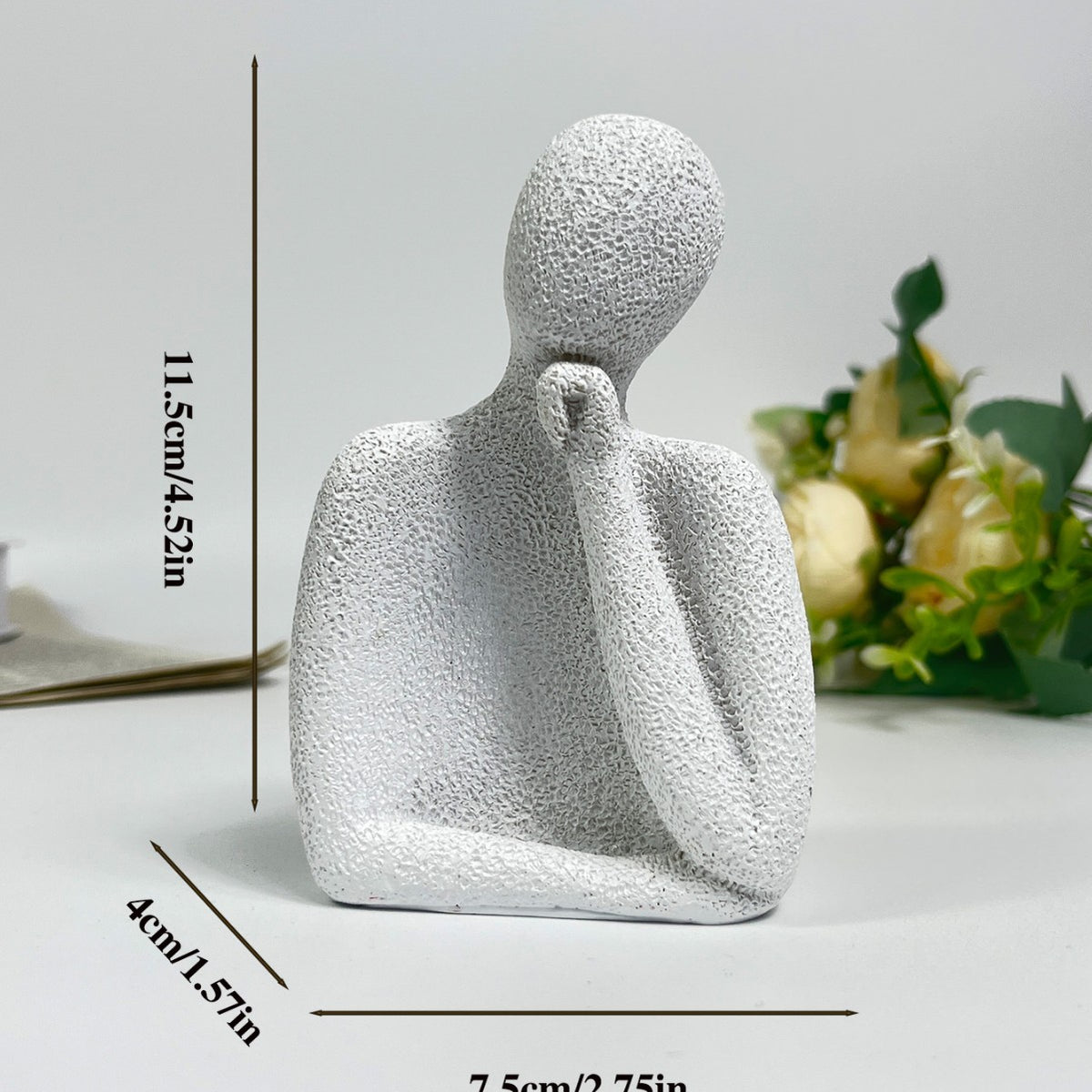 Contemplative Pose Decorative Figurine Homeandso