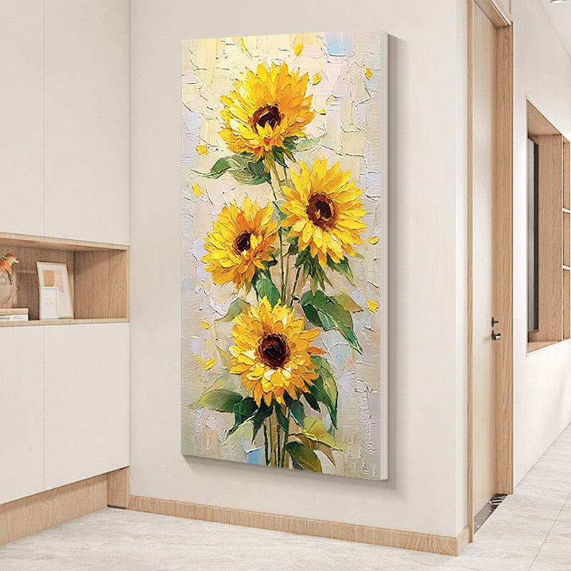 Sunflower Floral Canvas Artwork Homeandso