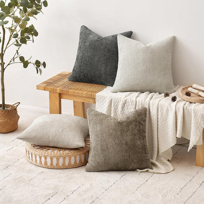 Textured Multi-Color Decorative Pillow