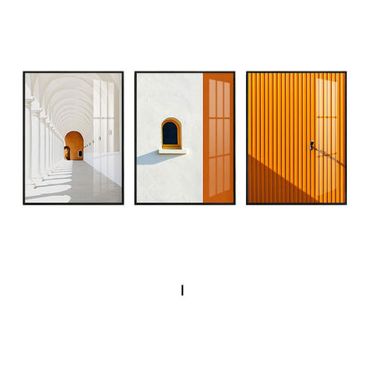 Framed Geometric Landscape Art Set Homeandso