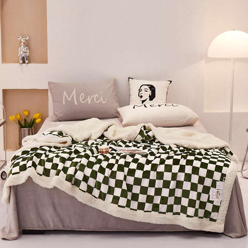 Decorative Reversible Flannel Throw Blanket Homeandso