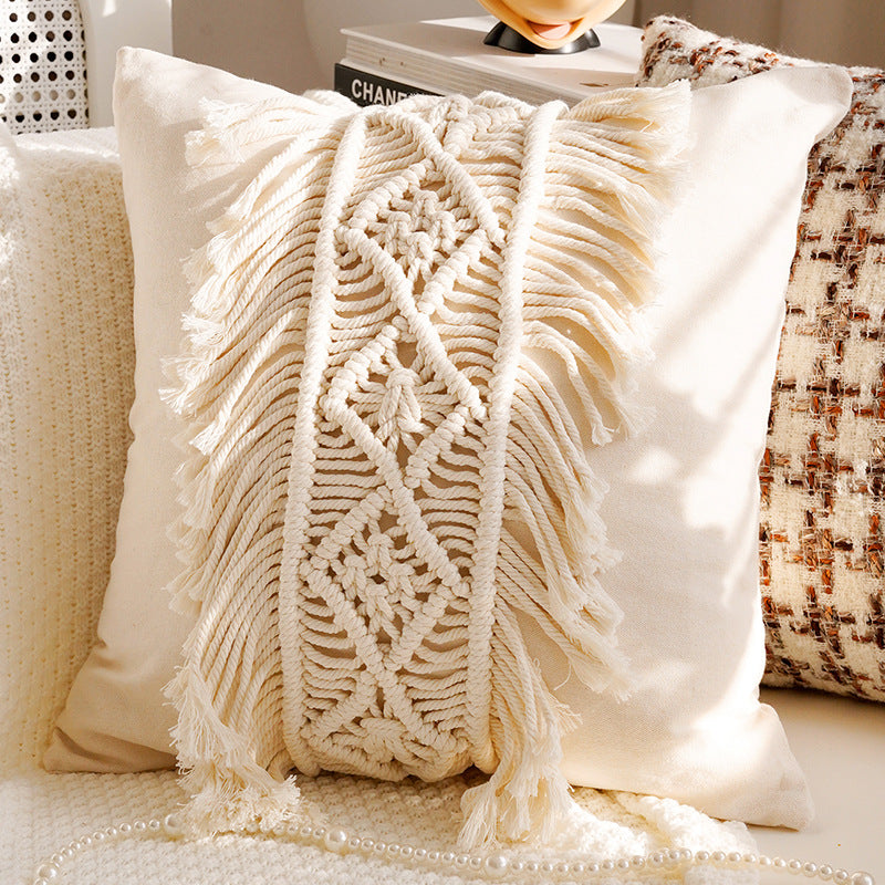 Cozy Textured Decorative Lumbar Pillow
