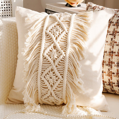 Cozy Textured Decorative Lumbar Pillow