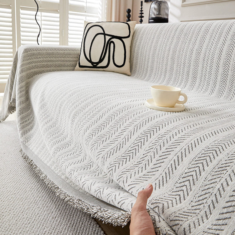 Cozy Textured Knit Throw Blanket