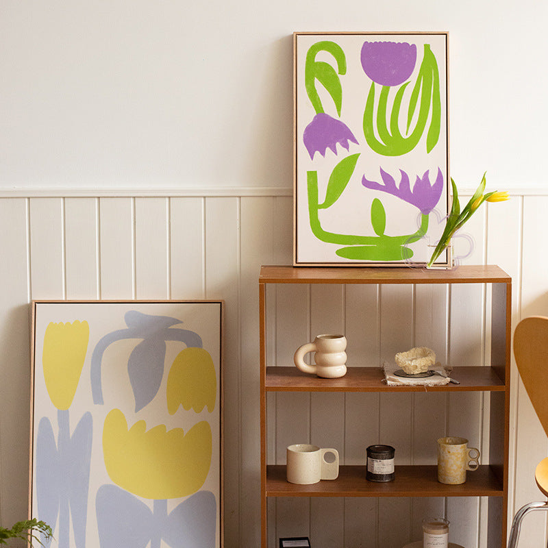 Chic Modern Floral Wall Art Homeandso