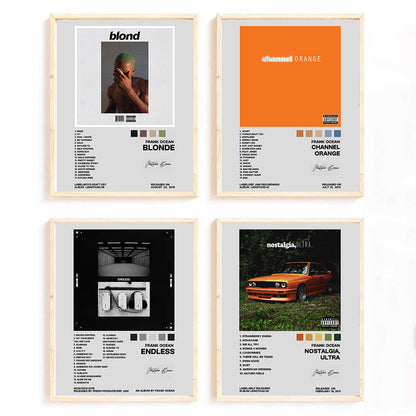 Retro Music-Themed Art Print Set Homeandso