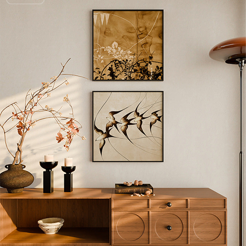 Elegant Framed Bird Silhouette Wall Art Homeandso
