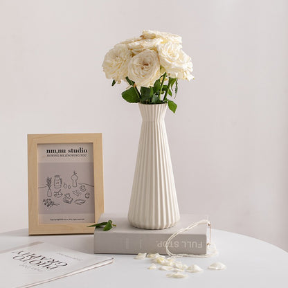 Elegant Textured Ceramic Vase Homeandso