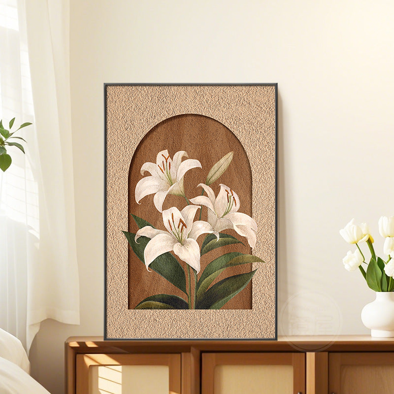 Floral Embellished Framed Wall Art Homeandso