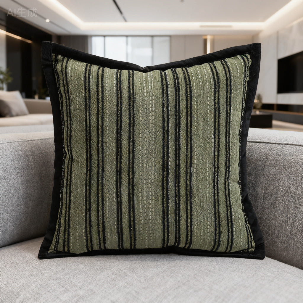 Textured Stripe Decorative Pillow