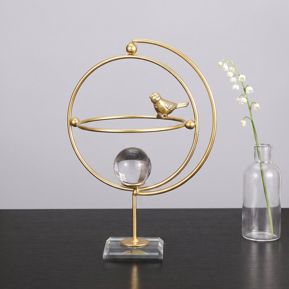 Decorative Orbital Bird Figurine Homeandso