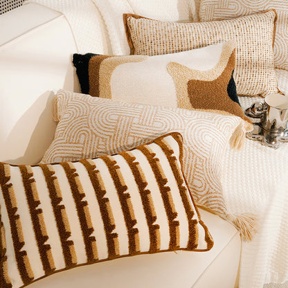 Abstract Textured Lumbar Pillow
