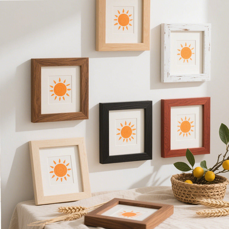 Minimalist Sun-Themed Art Print Frame