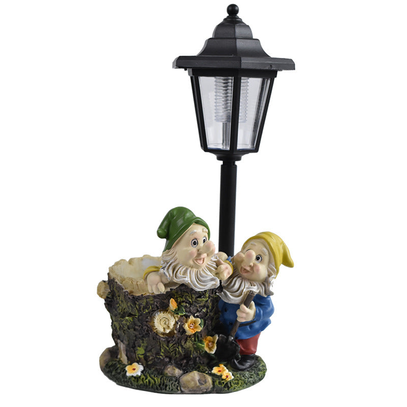 Decorative Solar Lantern Planter Homeandso